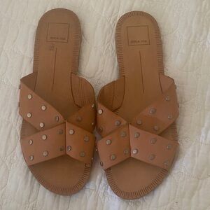 Dolce Vita Brown Studded Sandals